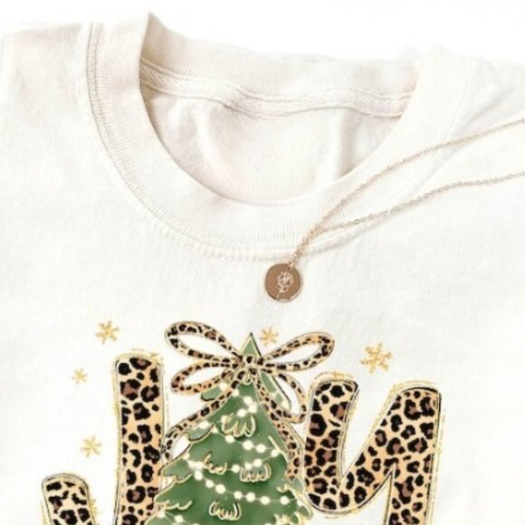 Graphics Joy to The World Shirt, Christmas Tree Graphics Tee - Picture 3 of 4